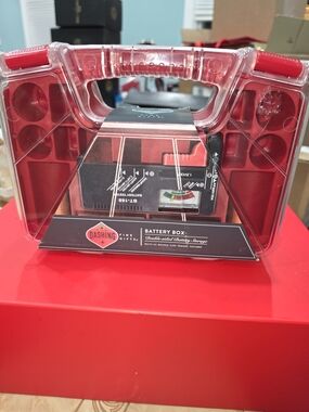 Red Battery Box Organizer
